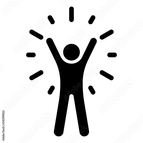 Self-Confidence icon. Confidence icon from life skills, Vector illustration.