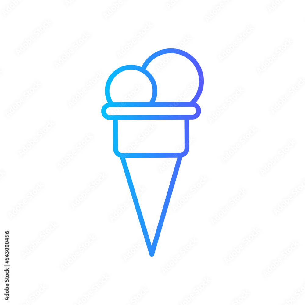 ice cream gradient icon ice cream gradient icon