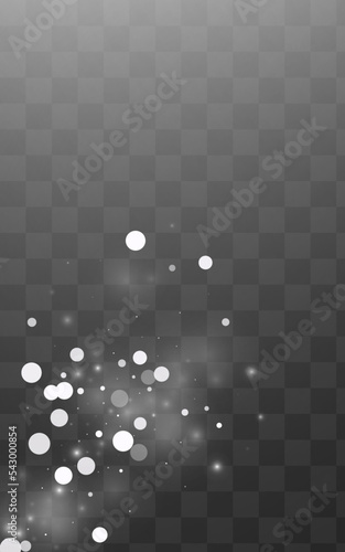 Winter Blizzard Vector Transparent Background.