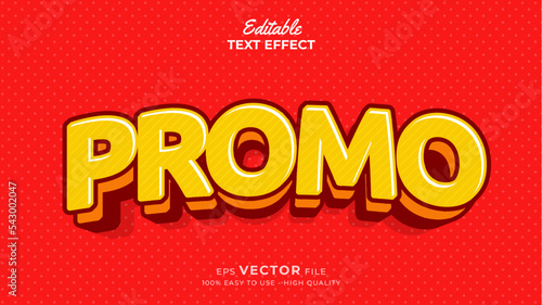 Editable text style effect - special promotion big sale 3d text effects
