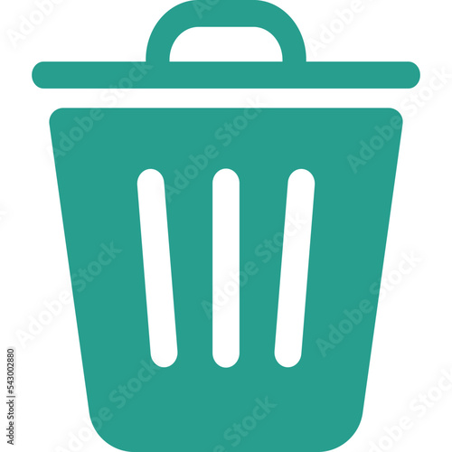 trash can icon, delete button, recycle bin for keep clean in environment