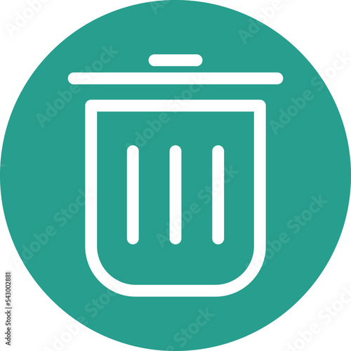 trash can icon, delete button, recycle bin for keep clean in environment