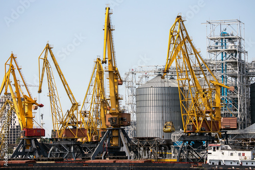 Industry cargo cranes.