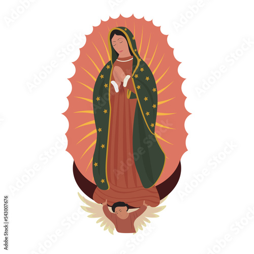 The Virgin of Guadalupe is the image of the Virgin, the most revered shrine of Latin America.