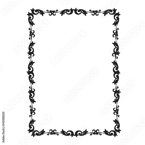 Frame, in the style of an ornament, Vector illustration eps 10, Art.	
