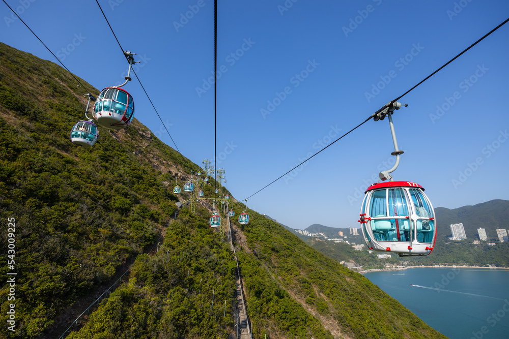 Cable car in Hong Kong Ocean Park