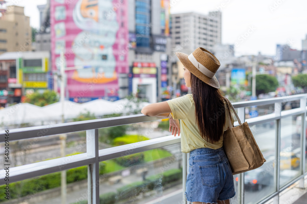 Travel woman visit Keelung city in Taiwan Travel woman visit Keelung city in Taiwan