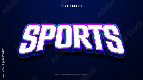 editable sport text effect