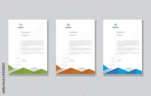 Abstract Letterhead Design Creative Business Letterhead Design Template
