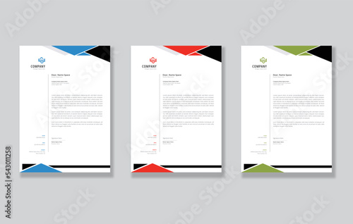 Abstract Letterhead Design Creative Business Letterhead Design Template