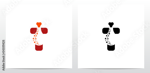 Fried Chicken Leg Letter Logo Design T