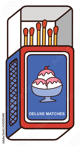 Matchbox and Match Stocks in Isometric Style