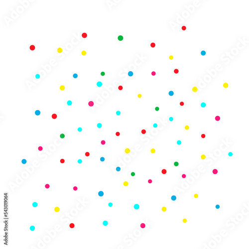 Colorful Confetti On Transparent Background. PNG