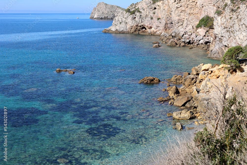 Cala del Gesso, one of the most beautiful beaches in the Argentario archipelago, Tuscany, Italy Cala del Gesso, one of the most beautiful beaches in the Argentario archipelago, Tuscany, Italy