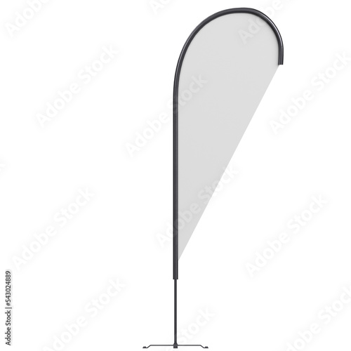 Картината върху платно 3d rendering illustration of a teardrop flag