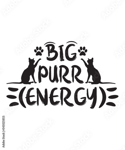  BIG PURR ENERGY T-SHIRT DESIGN