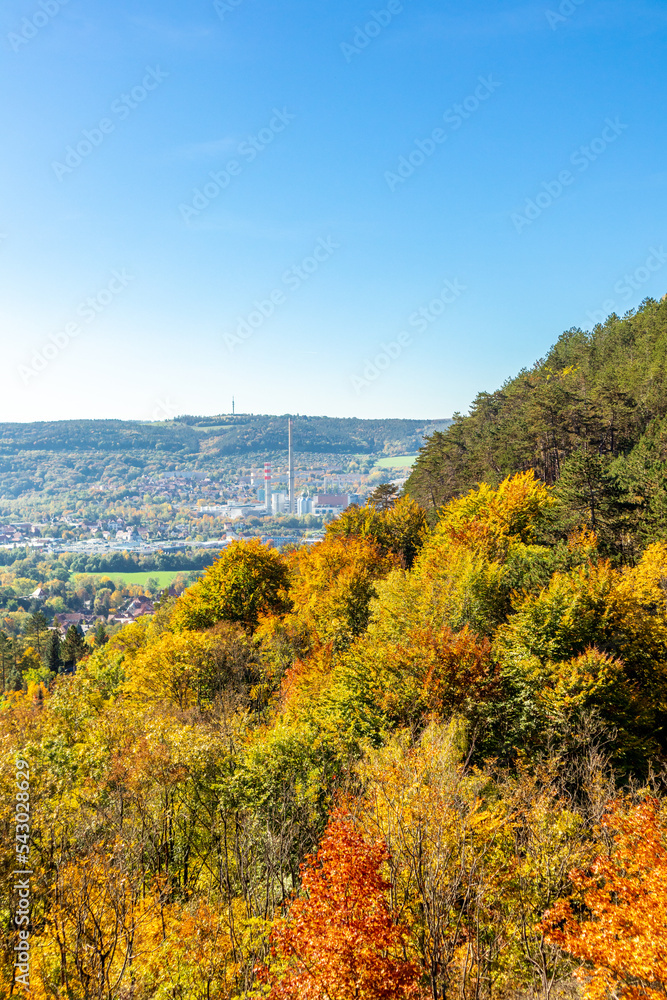 Kleine Herbstwanderung durch die Landschaft von Jena - Thüringen - Deutschland