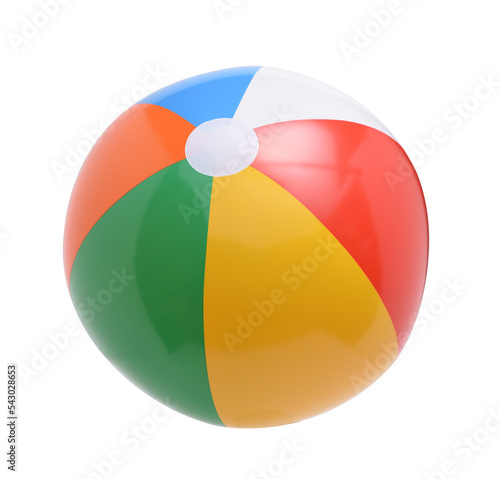 Beach ball isolated on a white background photo