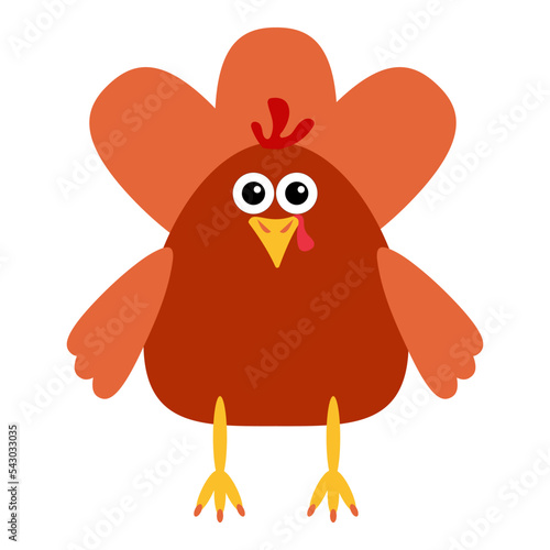 simple flat brown turkey