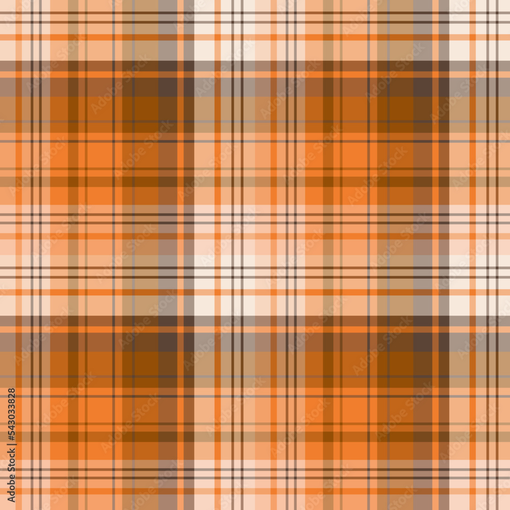 Seamless pattern in simple light and dark orange and brown colors for plaid, fabric, textile, clothes, tablecloth and other things. Vector image. Seamless pattern in simple light and dark orange and brown colors for plaid, fabric, textile, clothes, tablecloth and other things. Vector image.