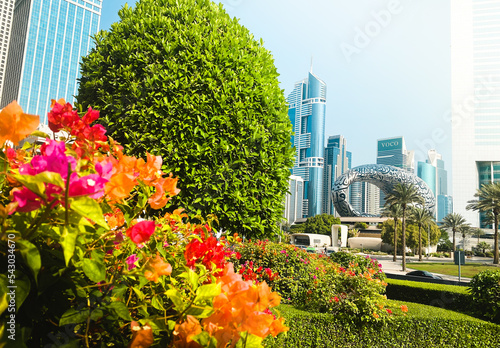 Photography Dubai, UAE - 3rd october, 2022: New icon of Dubai, The museum of the Future loca