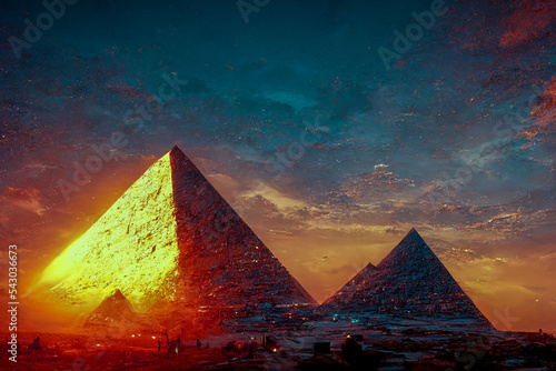 Fotografie, Obraz pyramids of giza