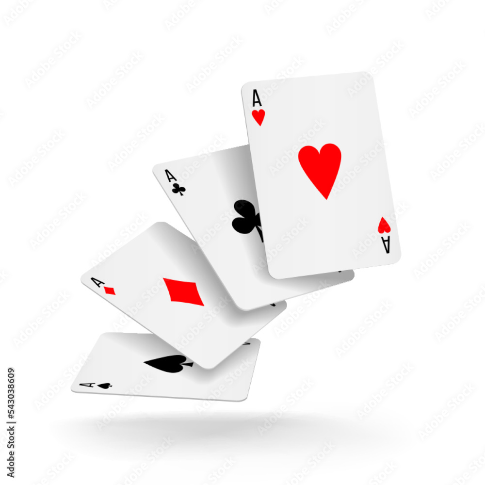 Set of four aces deck of cards Set of four aces deck of cards