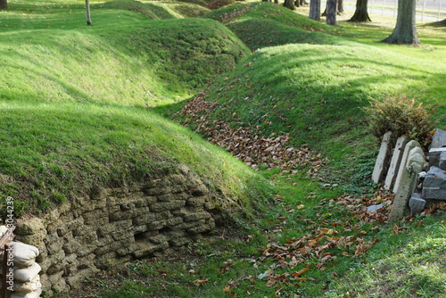 Canvas Print WW1 Trench, Beaumont-Hamel, Peronne, Somme, Hauts-de-France, France