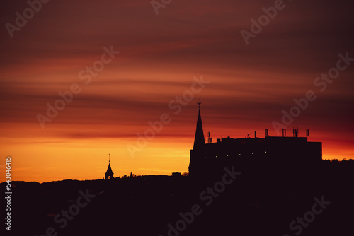 sunset over the city © rebecca