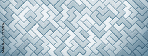 Abstract background made of tetris blocks in light blue colors