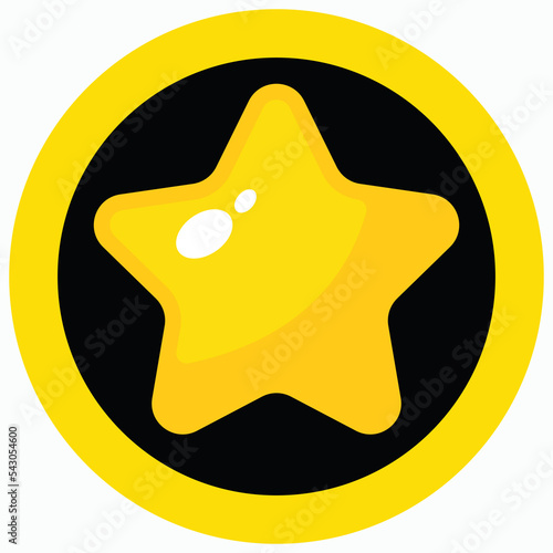 Work star icon vector illustration.