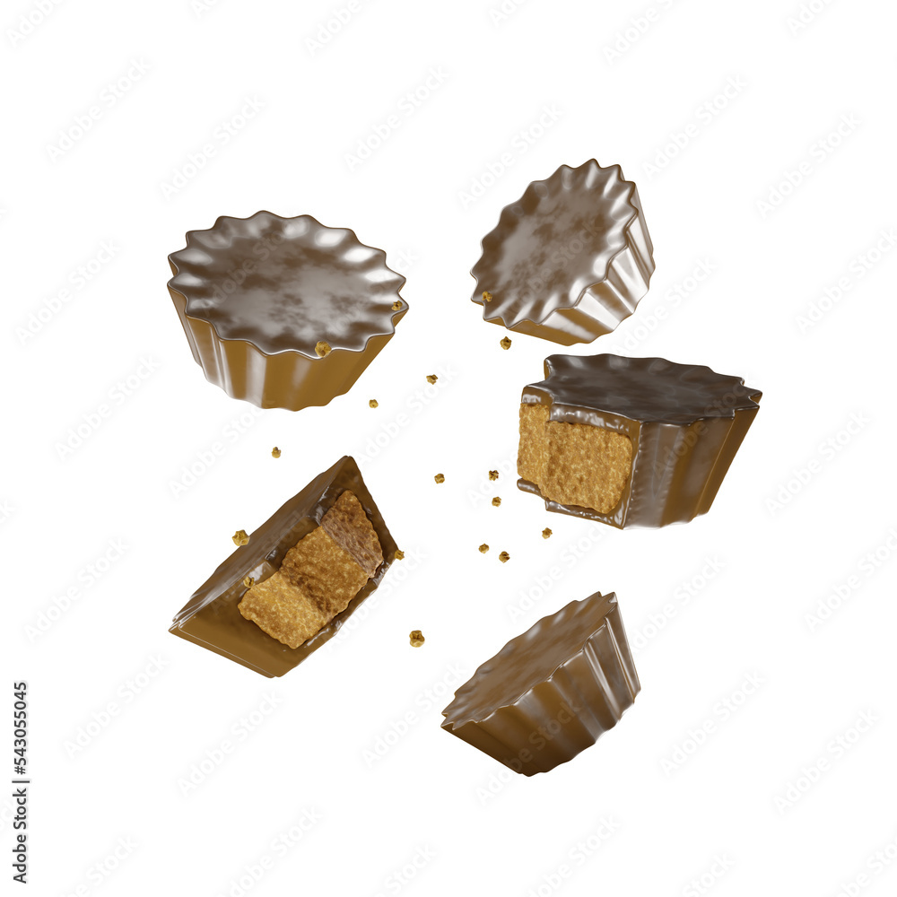 Isolated PNG composition of reese's with stuffing Isolated PNG composition of reese's with stuffing