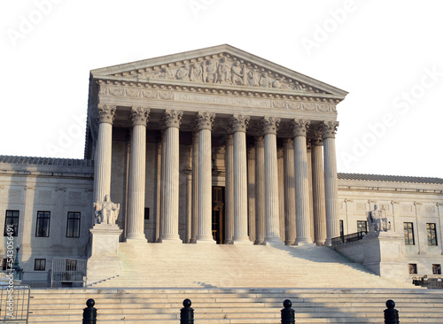 Supreme Court Building Isolated photo