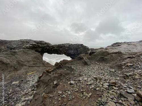 Iceland, ocean, rock, landscape 