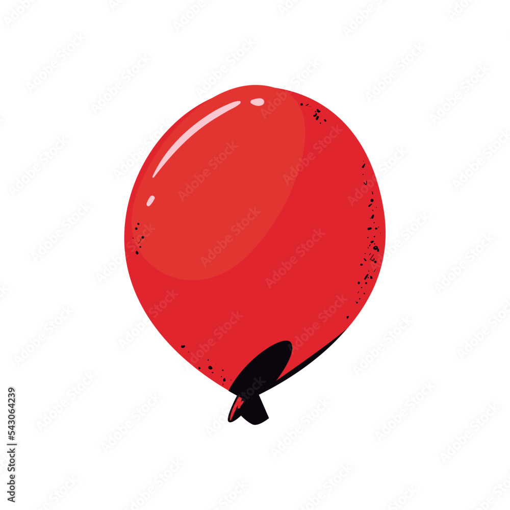 Obraz premium flat red balloon