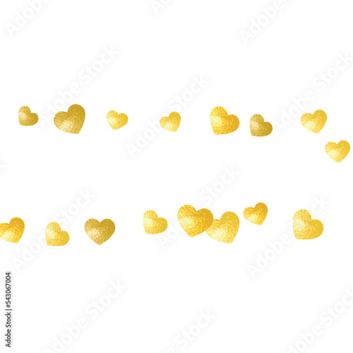 Heart Background. Romantic Sparkle For Engagement. Modern Frame. Gold Art Illustration. Random Poster For Party. Yellow Romance Banner. Golden Heart Background.