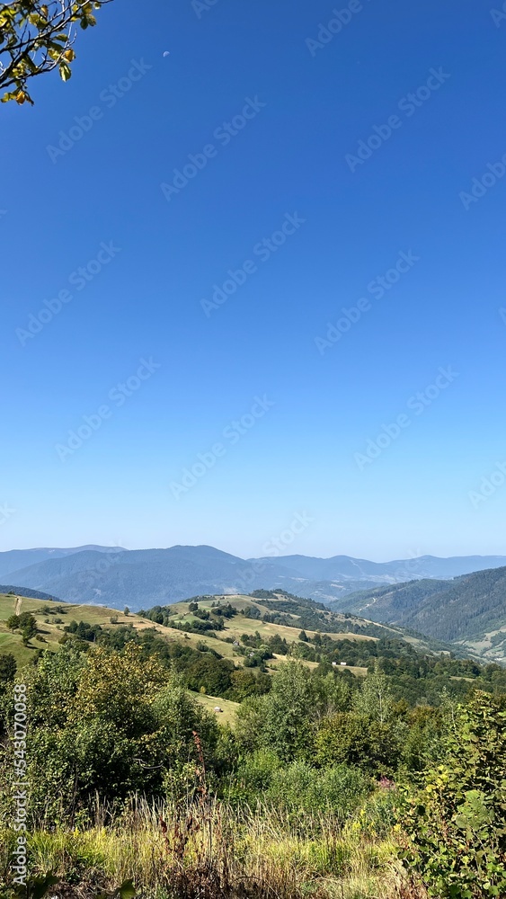 Fototapeta premium view of the mountains