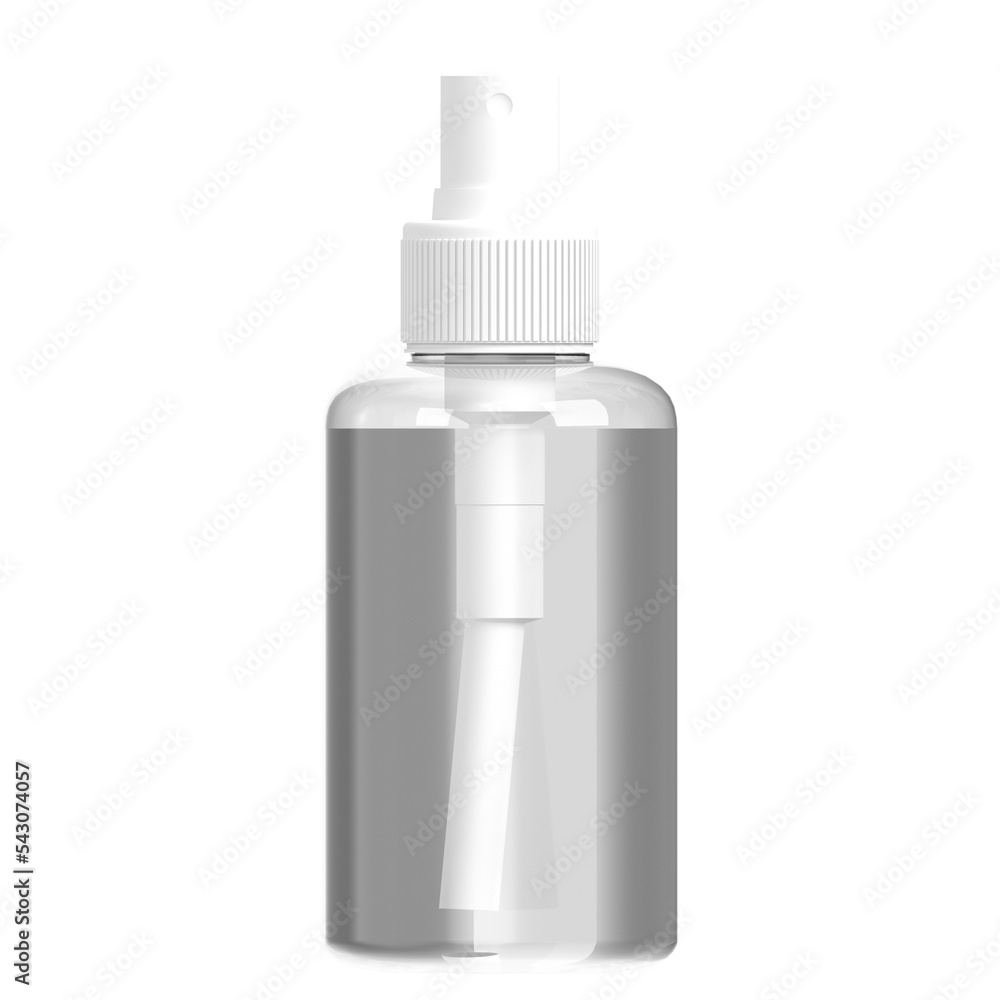 3d rendering illustration of a travel spray bottle 3d rendering illustration of a travel spray bottle