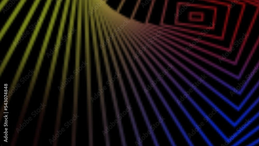 Colorful spinning lines moving motion background Stock Video Adobe Stock