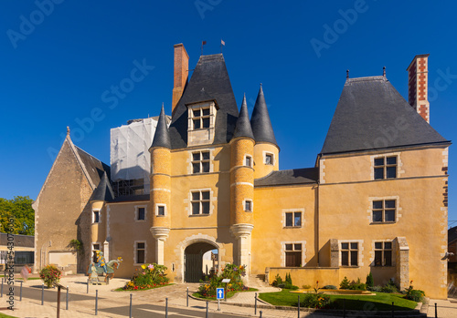 Mediaeval architecture, Castle Stuart in town and commune Aubigny-sur-Nere, France photo