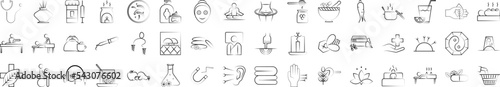 Alternative medicine icons collection vector illustration design
