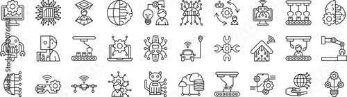 Ai for earth icons collection vector illustration design