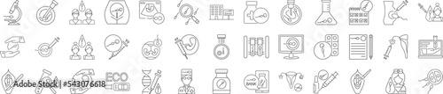Artificial insemination icons collection vector illustration design