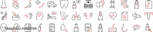 Medical icons collection vector illustration design