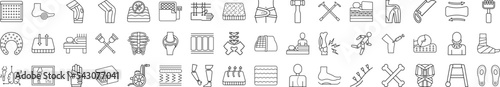 Orthopedics icons collection vector illustration design
