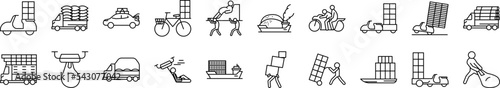 Overweight icons collection vector illustration design