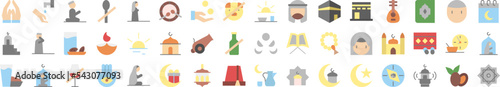 Ramadan icons collection vector illustration design
