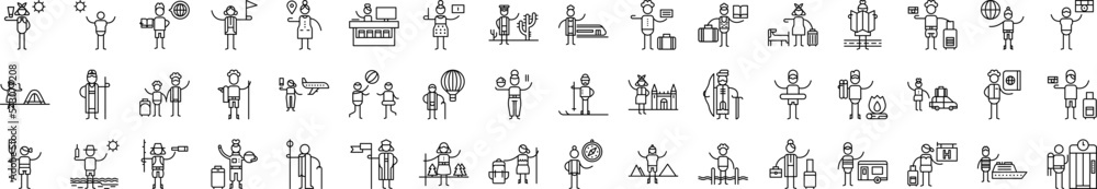 Travel icons collection vector illustration design