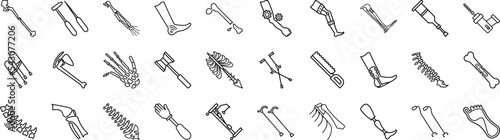 Traumatology icons collection vector illustration design