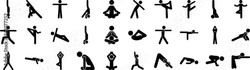 Yoga icons collection vector illustration design
